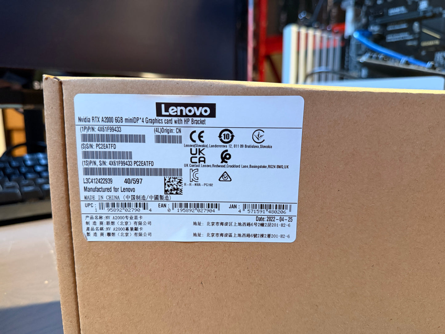 Lenovo RTX A2000 6GB (Brand New)